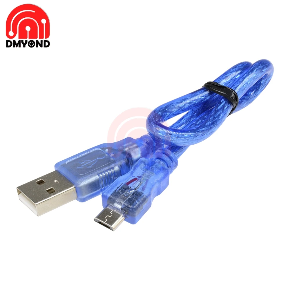 

30cm 0.3m USB 2.0 A Male to Micro USB 5 pin Male Data Charge Cable Cord Diy Electronic