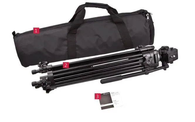 Профессиональный штатив для видеокамеры DV DSLR с жидкостной головкой 5D Mark III IV 5DS 6D