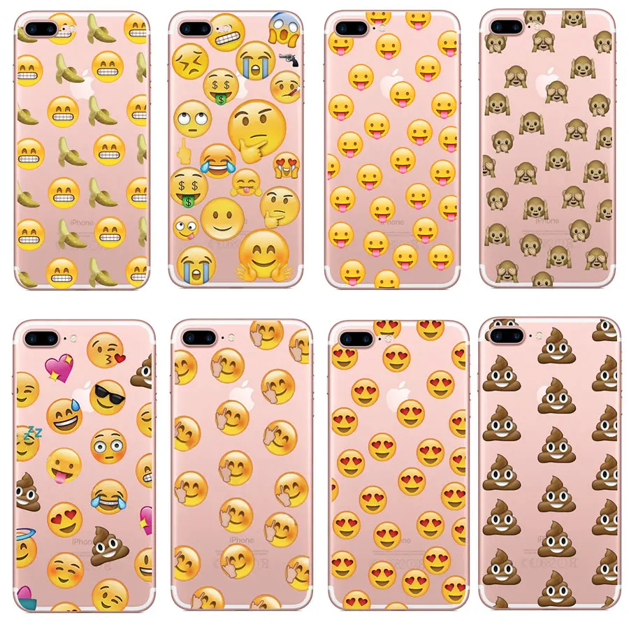 

Cartoon Silicone Phone Case For iPhone 7 8 Plus XS MAX XR Cute Soft QQ expression Cover For iPhone X 6 6S Plus 5 SE Coque Fundas