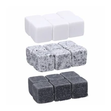 6 шт. натуральный винный Шампань Виски камни потягивающий ледяной куб виски рок охладитель свадебный подарок аксессуары для бара JCX9223