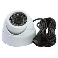 Fast shipping 1.0megapixel Black &White hd USB2.0 small dome infrared usb camera for home security ELP-USB100W05MT-ML80