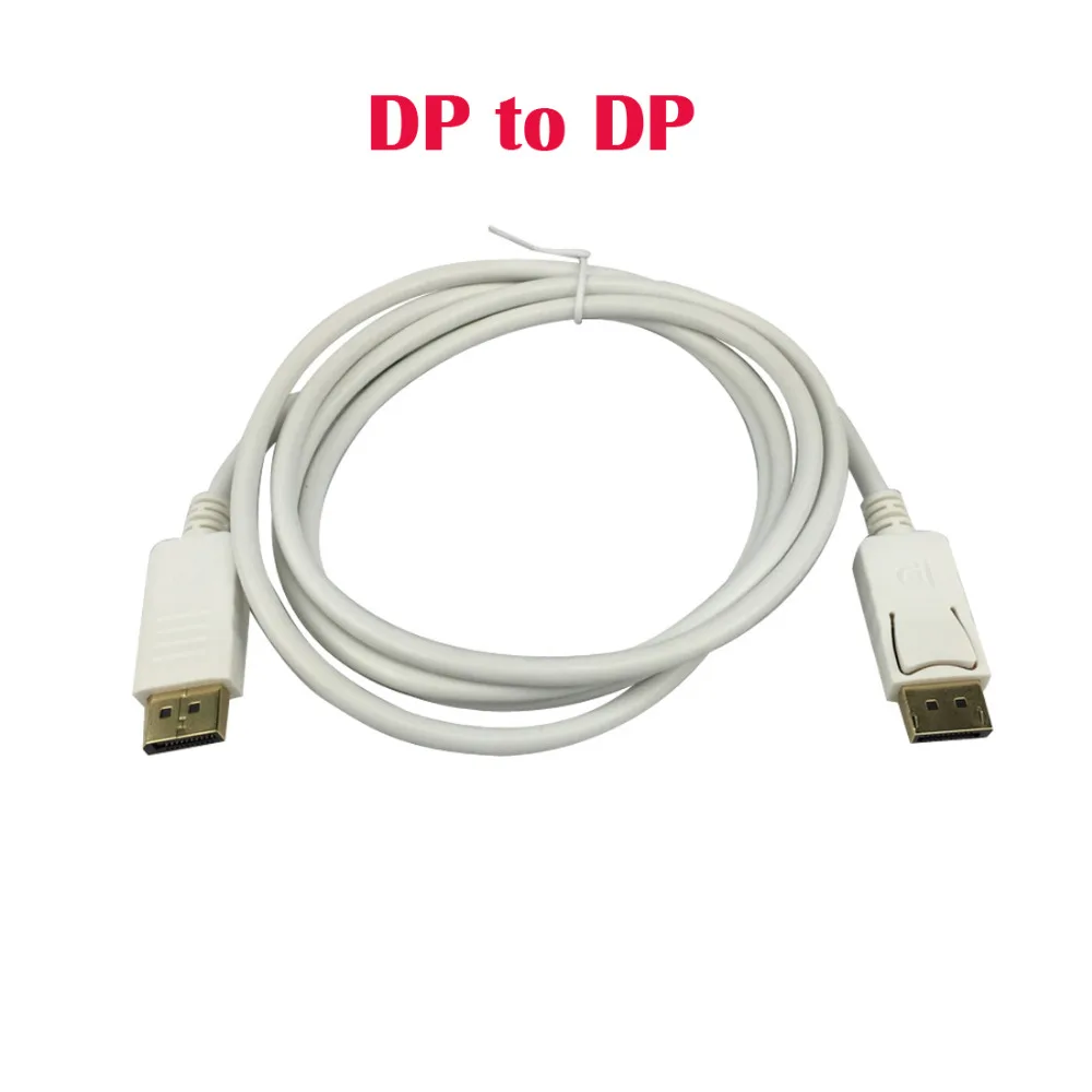 

High Quality 6ft DP Adapter Cable 1.8M Display Port Displayport DP to DP Adapter Converter Cable for PC Laptop with black/white