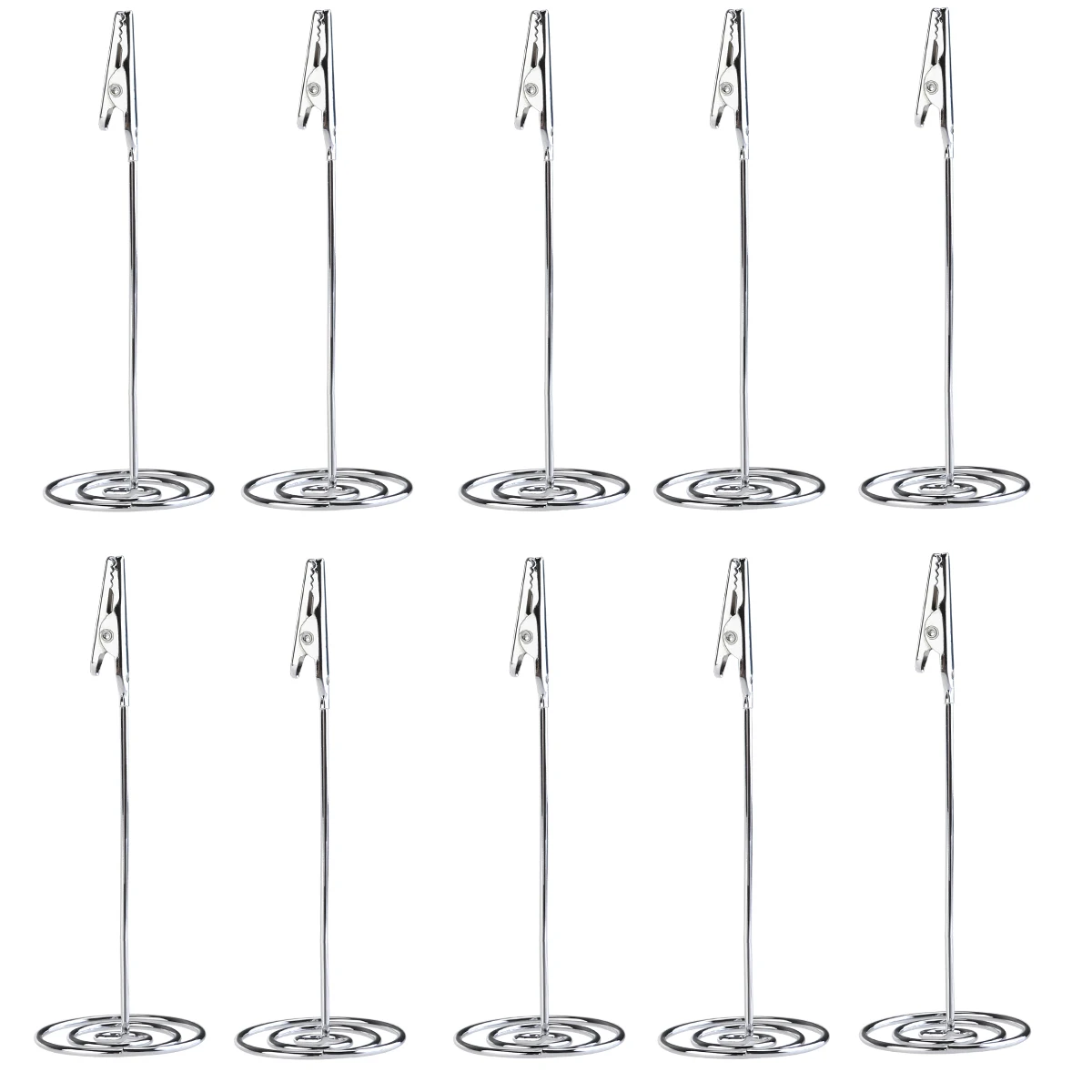 

10pcs Memo Clip Holder Stand with Alligator Clasp for Pictures Card Paper Note Clip