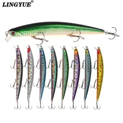 1 шт. длинные гольян жесткая приманка для рыбалки Crankbait воблеры Leurre 13 см/14,7 г плотно средства ухода за кожей 3 Крючки искусственные приманки