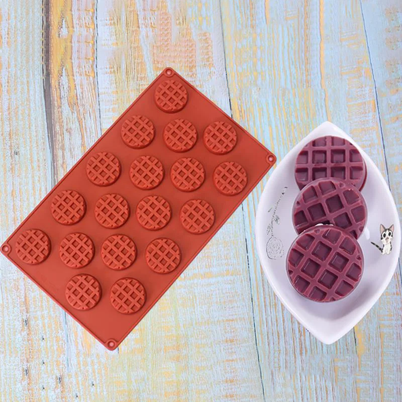 

DIY Baking Waffle Tray Mold Silicone Pancake Mould Pan Plaid Pastry Candy Chocolate Bakeware Kitchen Cooking Cake Makers Tool