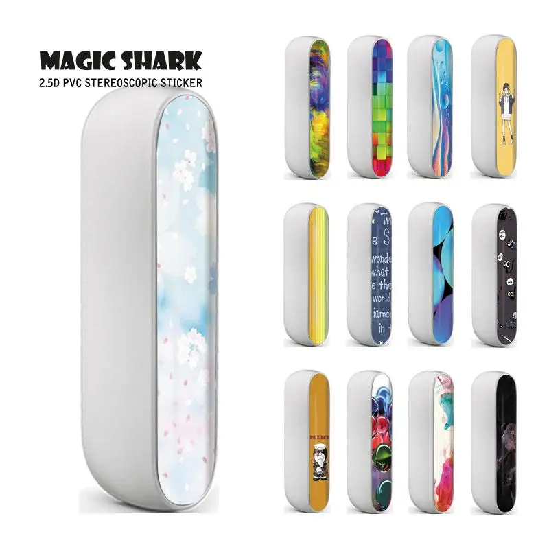 

Magic Shark Flower One Piece Blocks Painting Doraemon Cartoon Cover Case Sticker Wrap Film for IQOS 3.0 3
