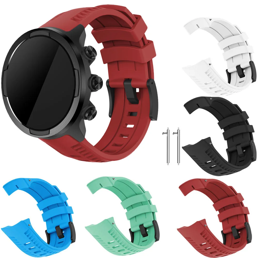 Силиконовый сменный спортивный ремешок для Suunto 9 / Spartan Sport наручные часы HR Baro