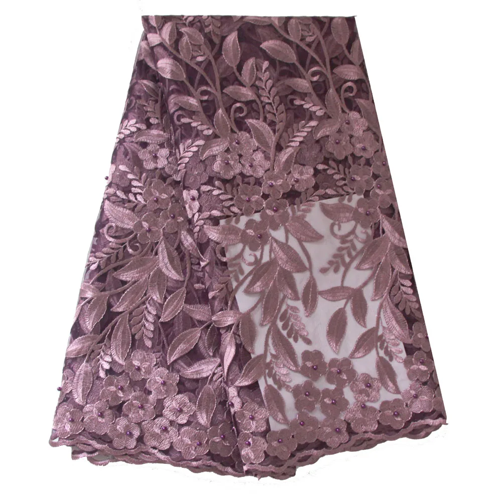 african lace fabric-lilac