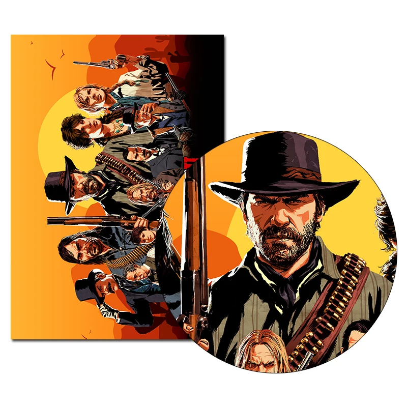 Red Dead Redemption 2 Game холст постер настенное художественное изображение живопись 20x30