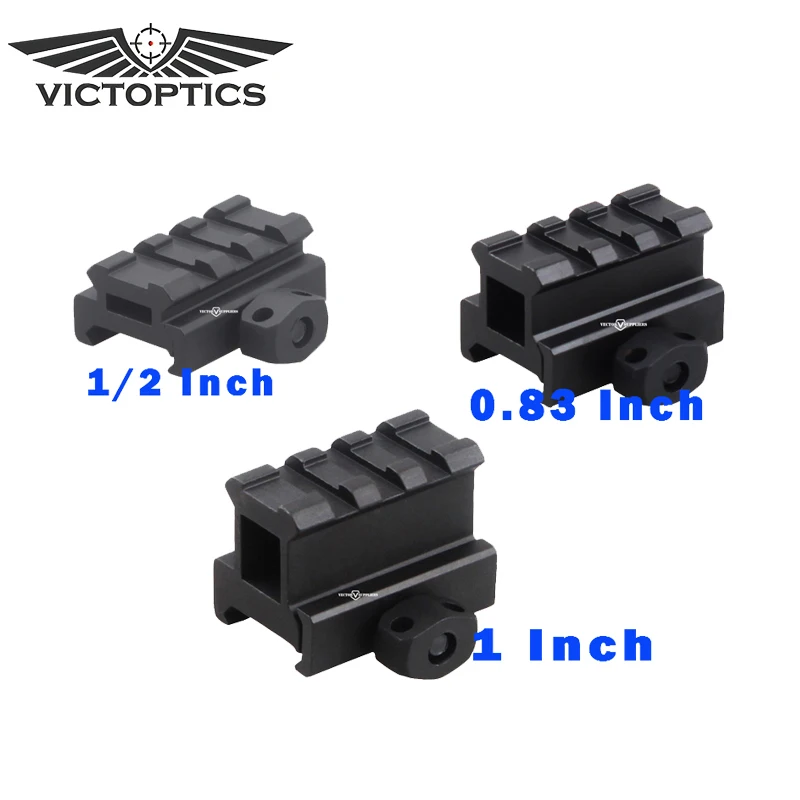 

Victoptics Weaver 1/2 0.85 1 Inch See-Through Picatinny Riser Rail Mount