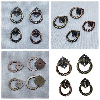 

Vintage Alloy Cabinet Handles Furniture Knobs European Kitchen Drawer Cupboard Chinese Ring Pull Handles,Bronze Tone,20Pcs