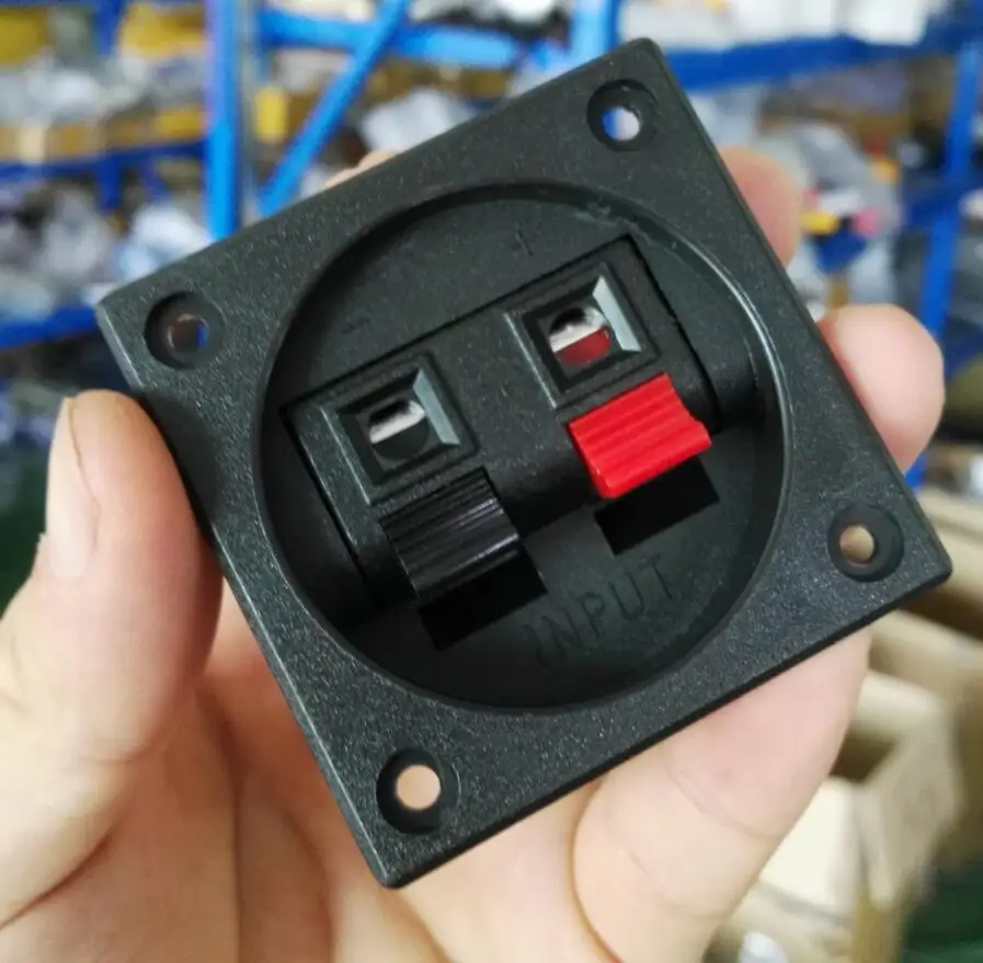 Square Binding Post Press Type Speaker Cup Wire Cable Box Connector