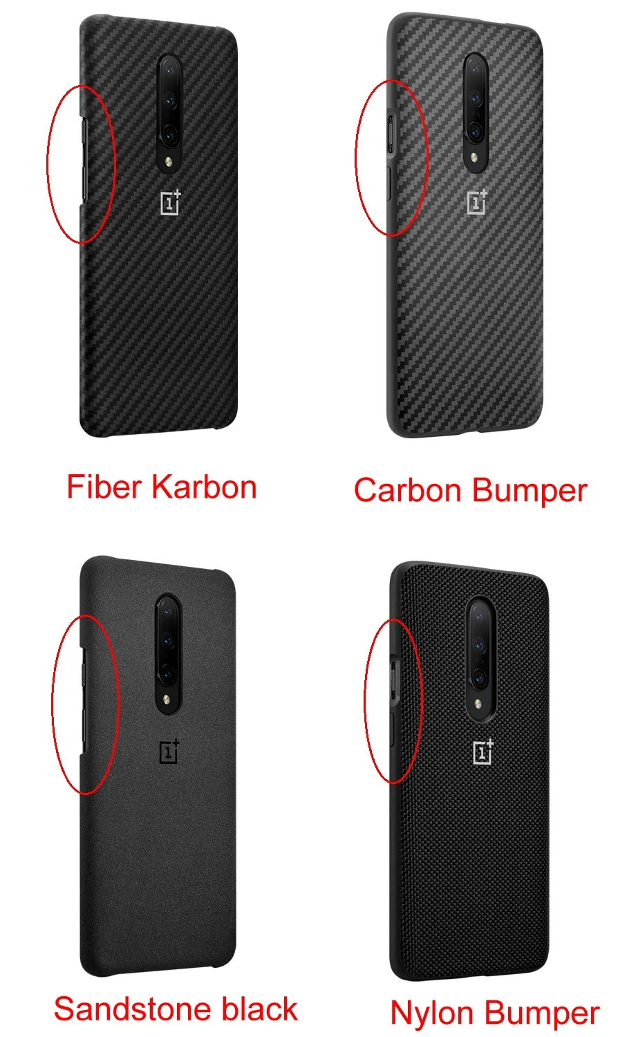 Официальный OnePlus 7 Pro защитный чехол Karbon Carbon sandstone нейлоновый бампер чехол задняя крышка оболочка для OnePlus 7Pro