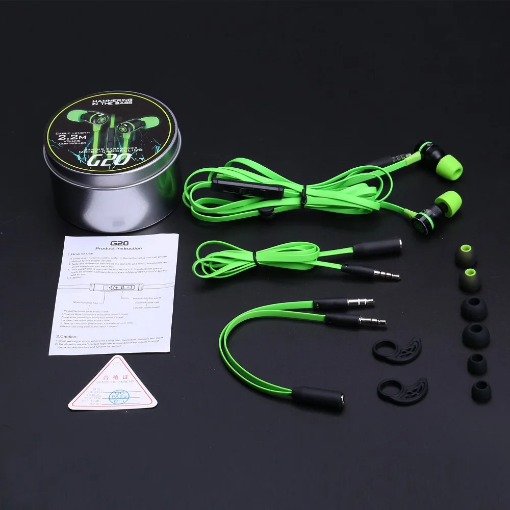 bilder für 2017 G20 New Verdrahtete Inohr Kopfhörer Portable Sport-laufende Musik Video Spiel Headset mit Mikrofon für eine Handy Computer bilder für 2017 G20 New Verdrahtete Inohr Kopfhörer Portable Sport-laufende Musik Video Spiel Headset mit Mikrofon für eine Handy Computer