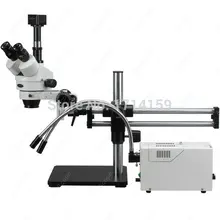 Engravers gemologists–AmScope Supplies 3.5X-180X Fiber Y-Light Ball Bearing Stereo Microscope + 1.3MP Camera