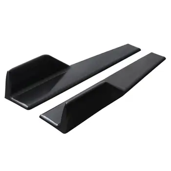 

2Pcs 18'' Universal Black Car Side Skirt Rocker Splitters Winglet Shovel Anti-Scratch Winglet Wings Blade Side Skirt Car Racing