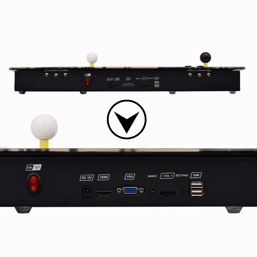 Newest box 1388/2020 in 1 game arcade console usb joystick arcade buttons with pause 2 players control machine pandora box 6S HD
