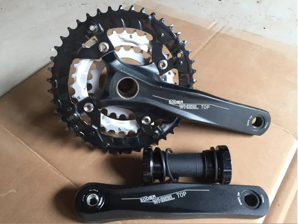 

WheelTop TCXC2D-SR10 170mm aluminum CNC 7 8 9 speed 44T/32T/22T MTB bicycle crankset
