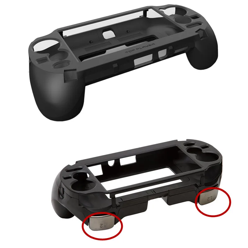 Matte Hand Grip Handle Joypad Stand Case Shell Protect with L2 R2 Trigger Button For PSV1000 PSV 1000 PS VITA 1000 Game Console