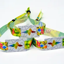 Дешевый пользовательский фестиваль 13,56 МГц RFID тканый браслет для мероприятий 1000 шт/партия