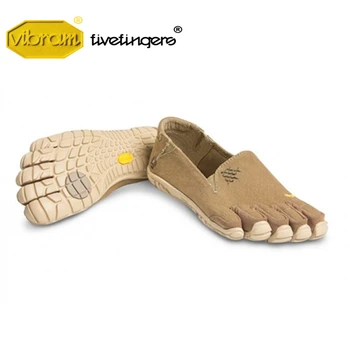 

Vibram Fivefingers CVT HEMP Women's Five fingers Summer breathable leisure minimalist slip-on khaki black Shoes