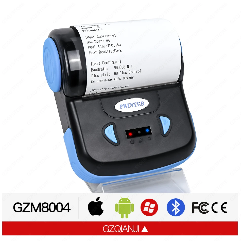 POS Мини 80 мм bluetooth принтер термальный термочековый android термальная