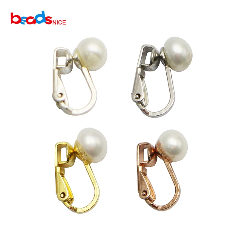 

Женские серьги-клипсы Beadsnice, из стерлингового серебра ID37337, без пирсинга, с жемчугом