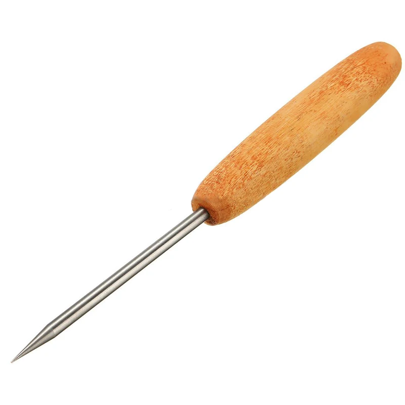 1pc x Stainless Steel Ice Pick Crusher with Wooden Handle Party Home Bar Pub Tool