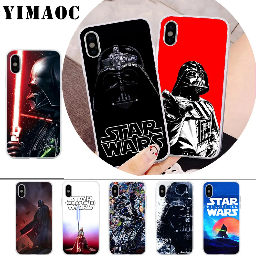 

YIMAOC Star Wars Soft Silicone Case for iPhone X r s Xr Xs Max 8 7 6S 6 Plus 5 5s SE