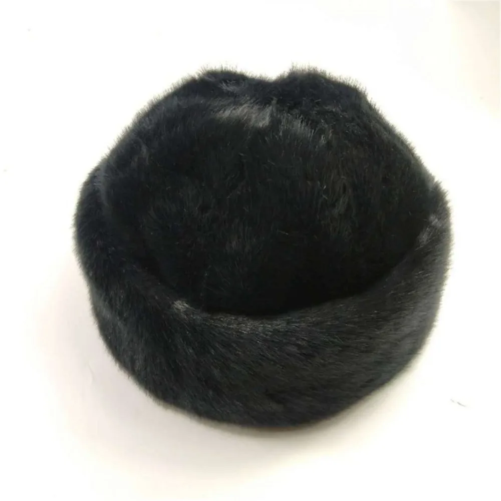 Элегантные зимние теплые повязки на голову дамы Bone Earwarmer для женщин искусственный мех лоскутное Винтаж снег шапки черный
