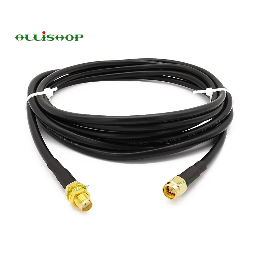 1-30 meters Low Loss Extension Antenna Cable RG58 SMA Male to SMA Female Connector Coaxial Pigtail For LTE 3G 4G LTE Ham ADS-B