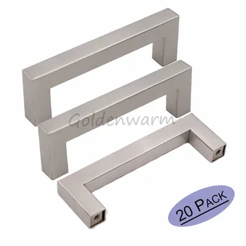 

Goldenwarm Drawer Pulls Cabinet Handles Stainless Steel 3"~12.6" Hole Space Furniture Drawer Knobs Kitchen Cabinet Hardware
