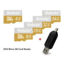 Желтый карты памяти 64 ГБ Micro SD Card Class 10 UHS-1 TF карт microSD флэш-карты SD 32 ГБ 16 ГБ 8 ГБ 4 ГБ Clss6 SD карты