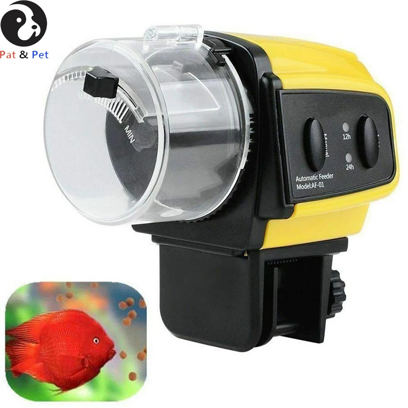 

Fish Feeder - Digital Automatic Electrical Plastic Fish Feeder Timer, Home Aquarium Tank Food Feeding, 1Pcs , Safe and healthy