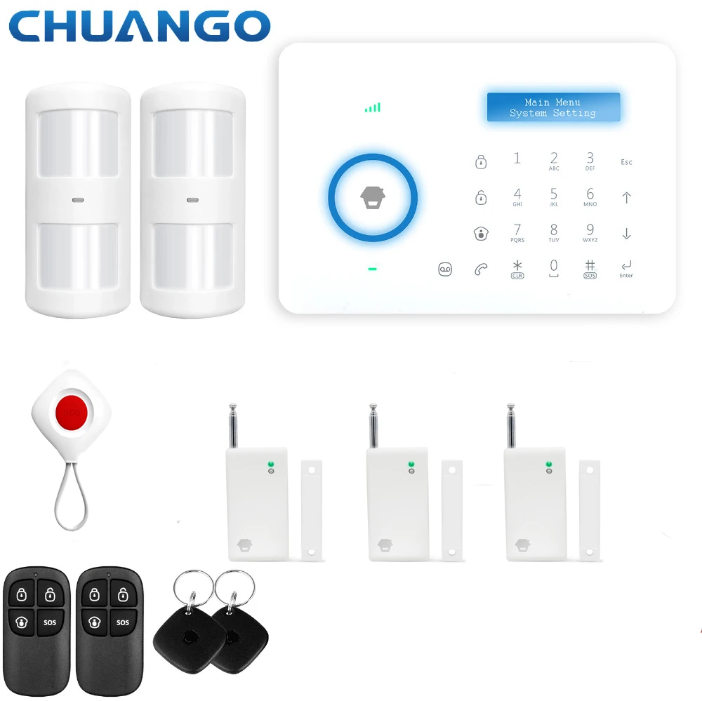 Chuango A11 315mhz домашняя система безопасности PSTN сигнализация DIY KIT|Комплекты для
