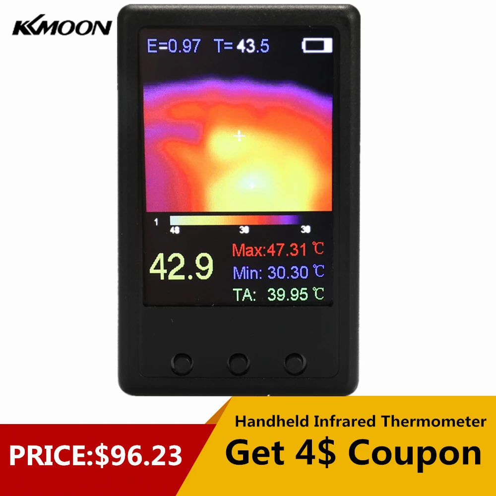 

Infrared Thermometer Handheld Thermal Imaging Camera Portable IR Thermal Imager Infrared Imaging Device Temperature Sensor