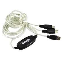SZ-LGFM-USB Midi Cable Lead Adaptor for Musical Keyboard to PC Laptop XP Vista Mac
