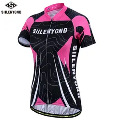 Siilenyond 2019 Pro женский короткий рукав Велоспорт Джерси летняя быстросохнущая велосипедная одежда Дышащая MTB Одежда для езды на велосипеде