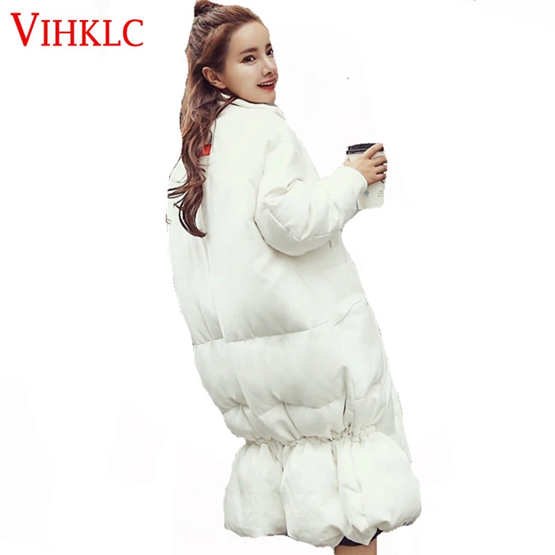 Зимняя куртка Для женщин толстый длинный Для женщин парки свободные женские пальто с хлопковой подкладкой хлеб H823