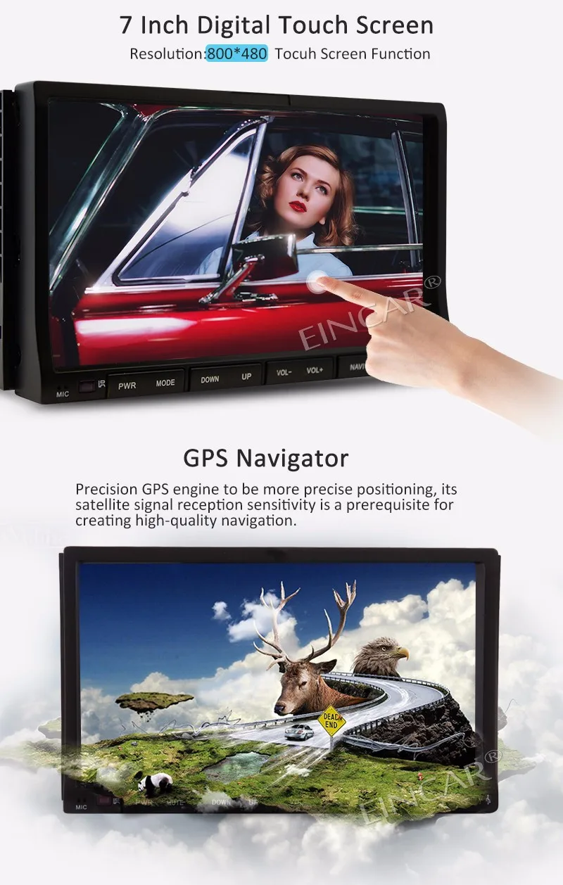 Top 7" 2Din TV Win Car DVD Player GPS Navigation headunit autoradio sliding screen In-dash Auto Radio Audio Stereo with TV Function 4 Top 7" 2Din TV Win Car DVD Player GPS Navigation headunit autoradio sliding screen In-dash Auto Radio Audio Stereo with TV Function 4