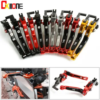 

CNC Motorcycle Adjustable Brake Folding Extendable Clutch Levers Set For Ducati 748 Up to 1998 up with logo 6 Colors