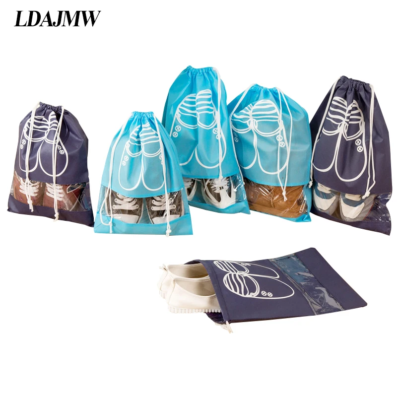 LDAJMW 10pcs Travel Storage Bag Portable Organizer Bags Shoe Sorting