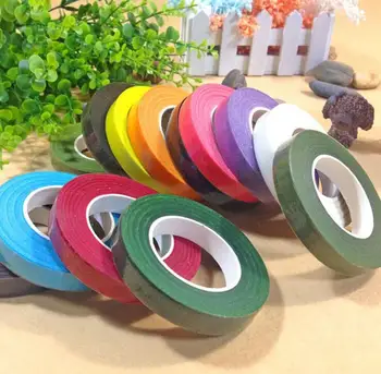 

1PCS/LOT 1.2cm Width 13 Colour Paper Florist Floral Stem Wrap Artificial Flower Tape Dark green