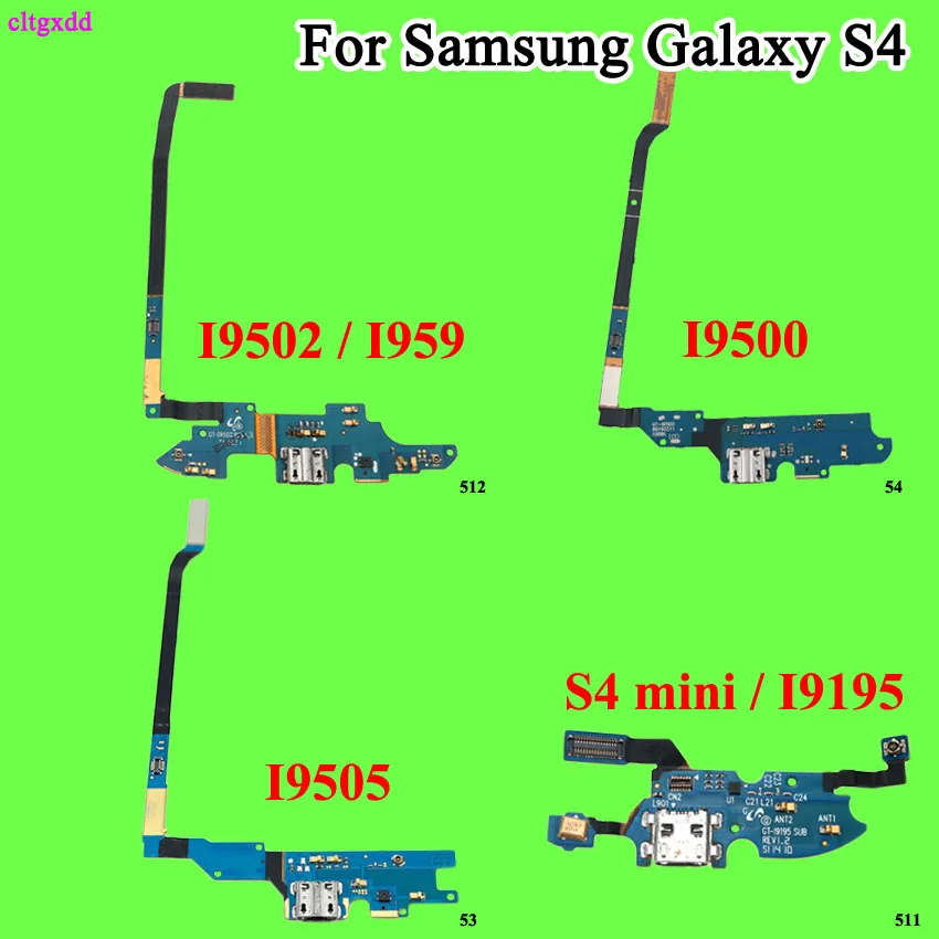 

Charging Charger Port Flex Cable for Samsung Galaxy S4 Mini I9195 i9505 i9500 I9502 i337 M919 E300L Dock Connector USB Socket