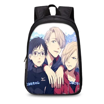 

2019 Kawai Anime Yuri on ice Print Women Bag pack Children College Bookbag School Backpack for Teenage Girl Gift Mochilas