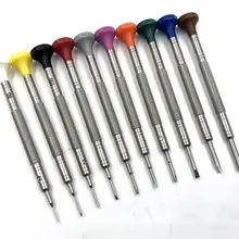 Премиум качество с фиксированным лезвием 0,6-3,0 мм крестообразный Тип для часов отвёртка, часы движение Ремонт Отвертка Инструмент для часовщика