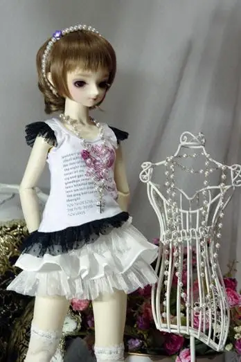 

[wamami] 06# Lace White Skirt 1/4 MSD DZ DOD BJD Dollfie