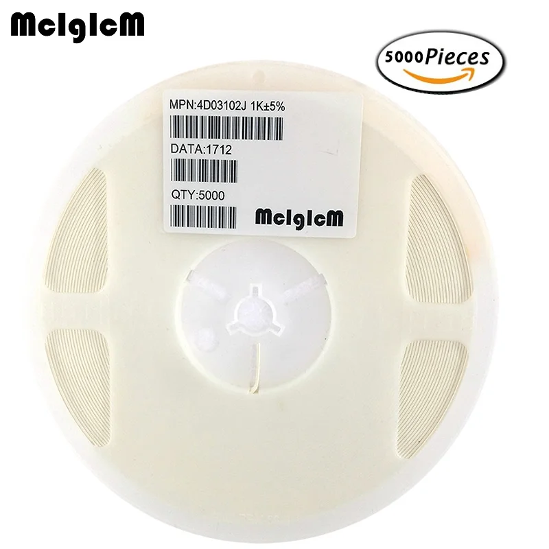 

MCIGICM 5000pcs SMD exclusion 0603 8P4R 2*4P Network Resistor array 0 ohm ~ 910 ohm , 1K ohm ~ 910K ohm