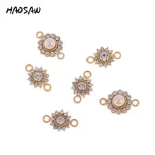 HAOSAW Choose 6Pcs/Lot Rhinestone Pave Connected Earring Accessories Parts/DIY Jewelry Findings/Earrings Accessories HAOSAW Choose 6Pcs/Lot Rhinestone Pave Connected Earring Accessories Parts/DIY Jewelry Findings/Earrings Accessories