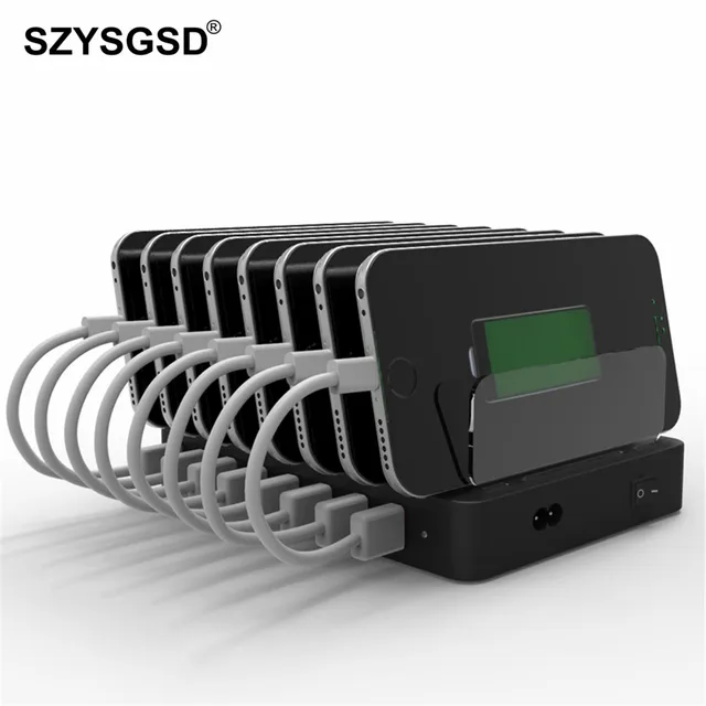 Szysgsd 96w Usb Charger Multi Charging Station Dock 8 Port For Szysgsd 96w Usb Charger Multi Charging Station Dock 8 Port For Iphone Ipad Huawei Phone